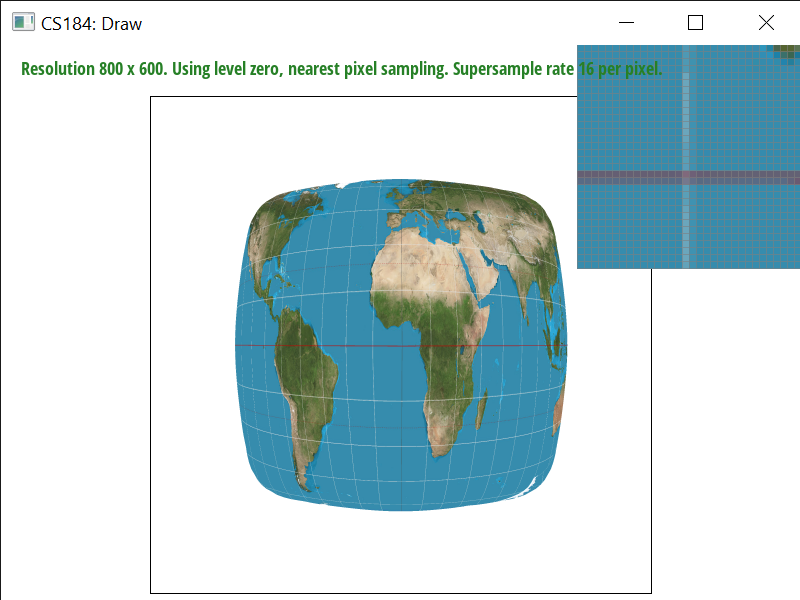 Bilinear, Supersample rate = 16